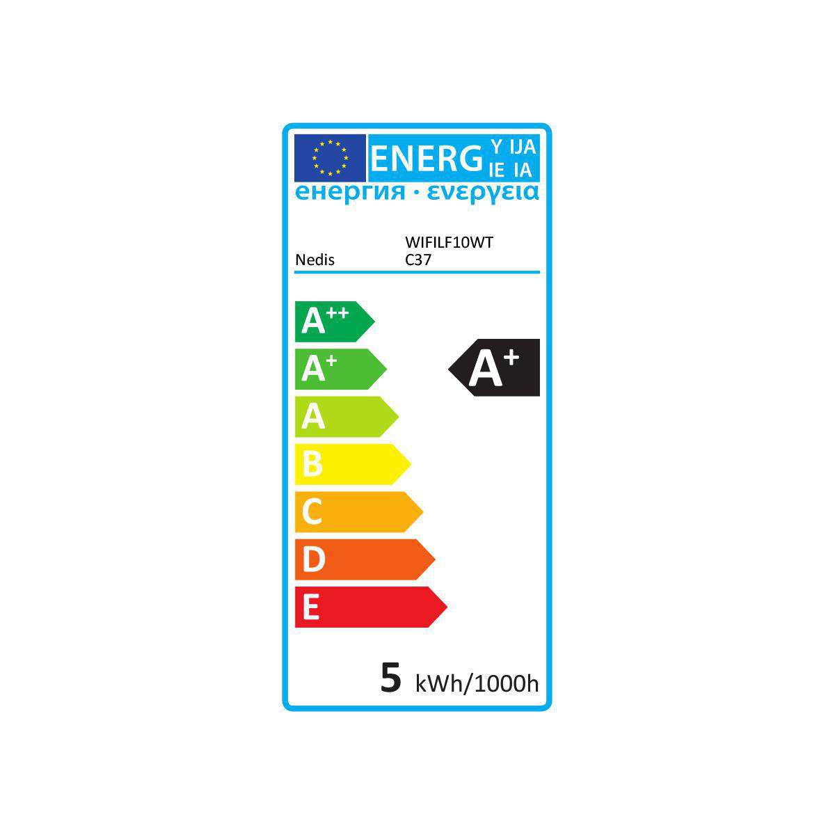 SmartLife LED Filamentlamp | Wi-Fi | E14 | 400 lm | 5 W | Warm Wit | 2700 K | Glas | Android™ / IOS | Kaars | 1 Stuks - Afbeelding 4