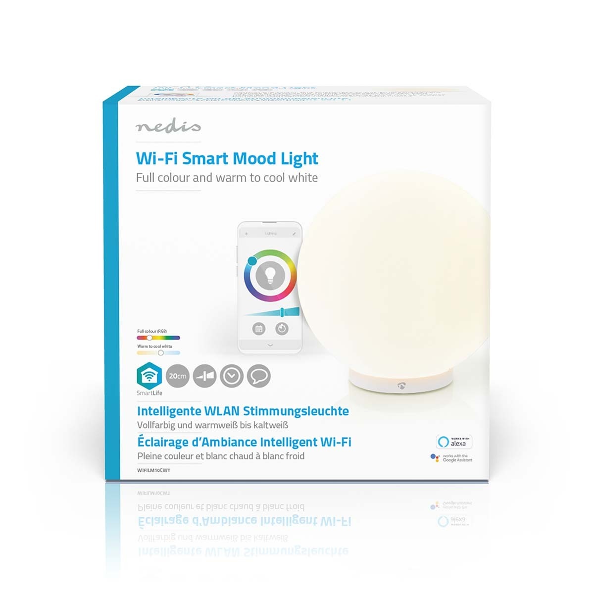 Nedis SmartLife Wi-Fi sfeerlamp / full-color en warm-wit tot koud-wit - Afbeelding 9