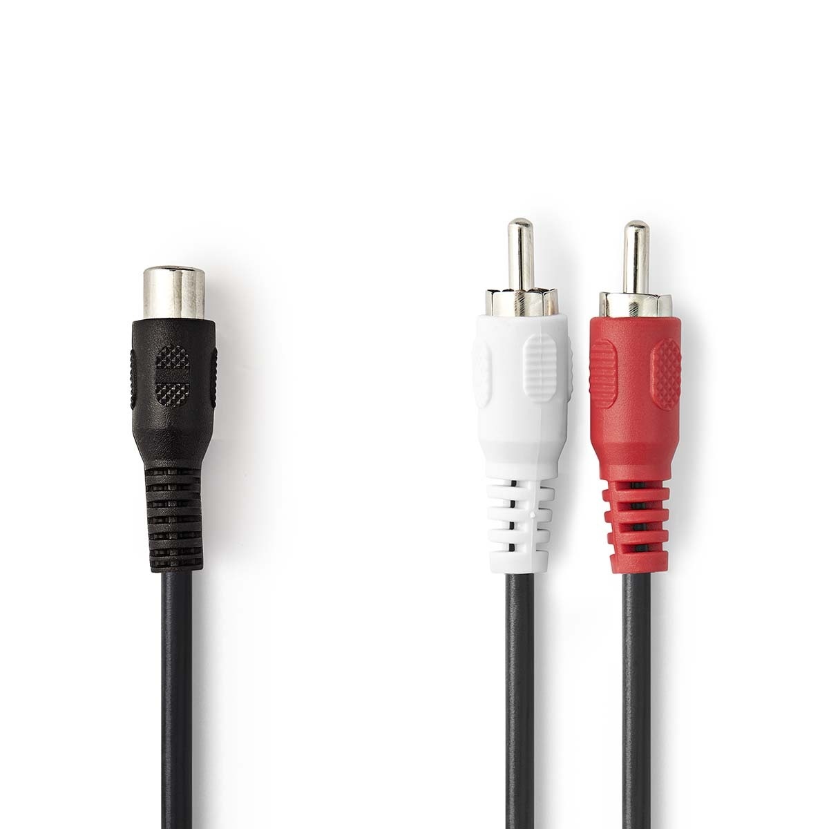 Nedis Subwoofer/Tulp stereo (m) - Tulp mono (v) adapter | CCS | 0,20 meter
