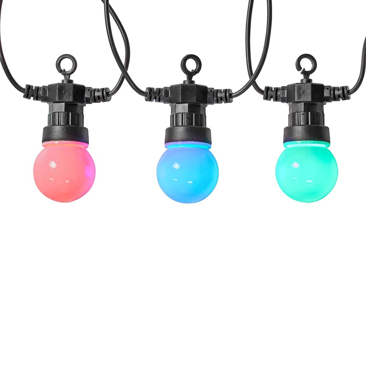 Nedis SmartLife Wi-Fi decoratieve LED-feestverlichting (grote bollen) - 10m - 20 LED's / full-color - Afbeelding 2