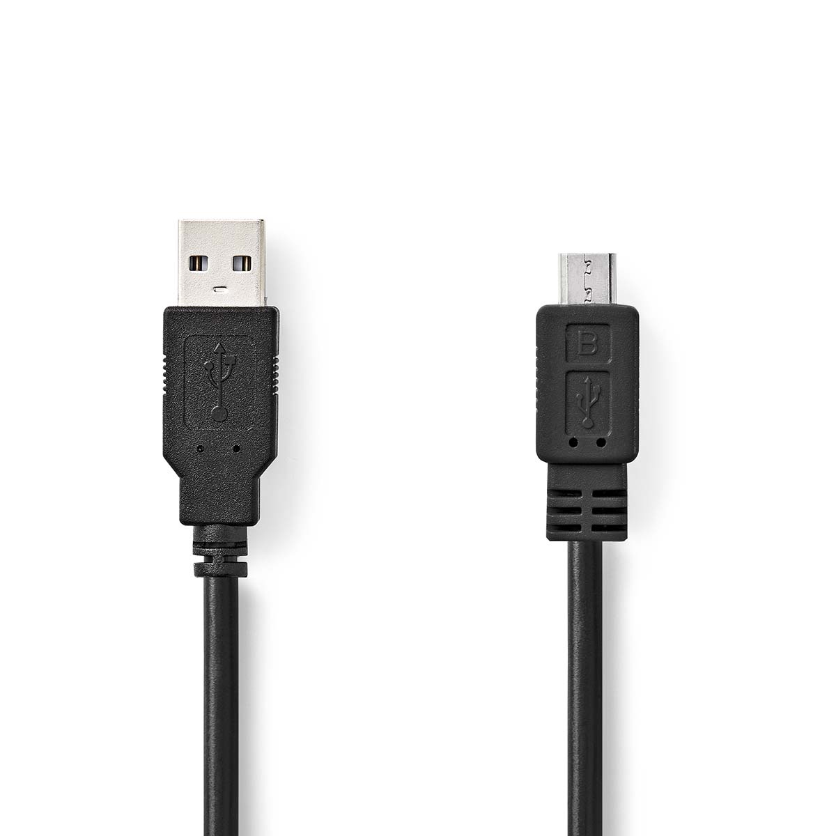 Nedis Micro USB naar USB kabel | USB2.0 | tot 2A | zwart | 3 meter