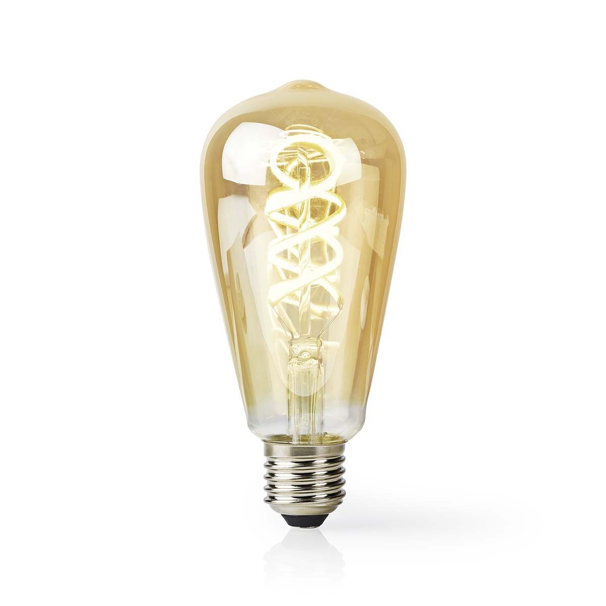 Nedis SmartLife Wi-Fi filament LED-lamp - E27 fitting - ST64 vorm / warm-wit tot koud-wit (goud / glas) - Afbeelding 3