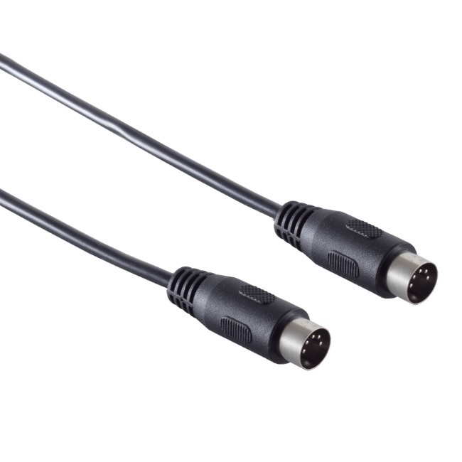 DIN 5-pins audiokabel | zwart | 2 meter
