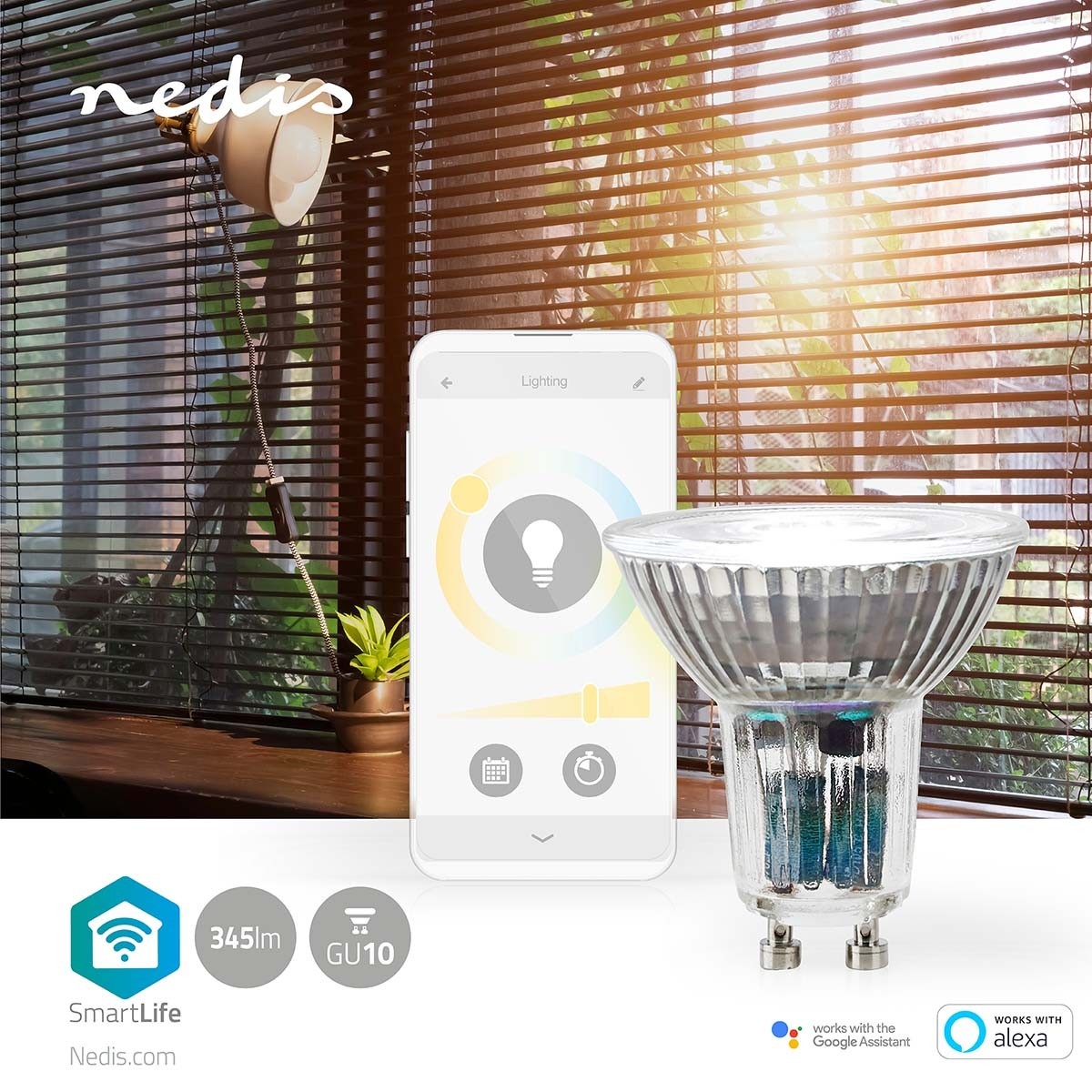 Nedis SmartLife Wi-Fi LED-lamp - GU10 fitting / warm-wit tot koud-wit - Afbeelding 10