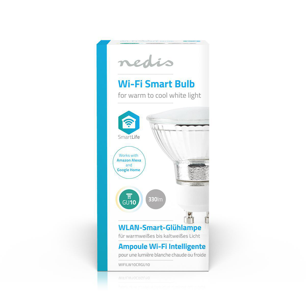 Nedis SmartLife Wi-Fi LED-lamp - GU10 fitting / warm-wit tot koud-wit - Afbeelding 5