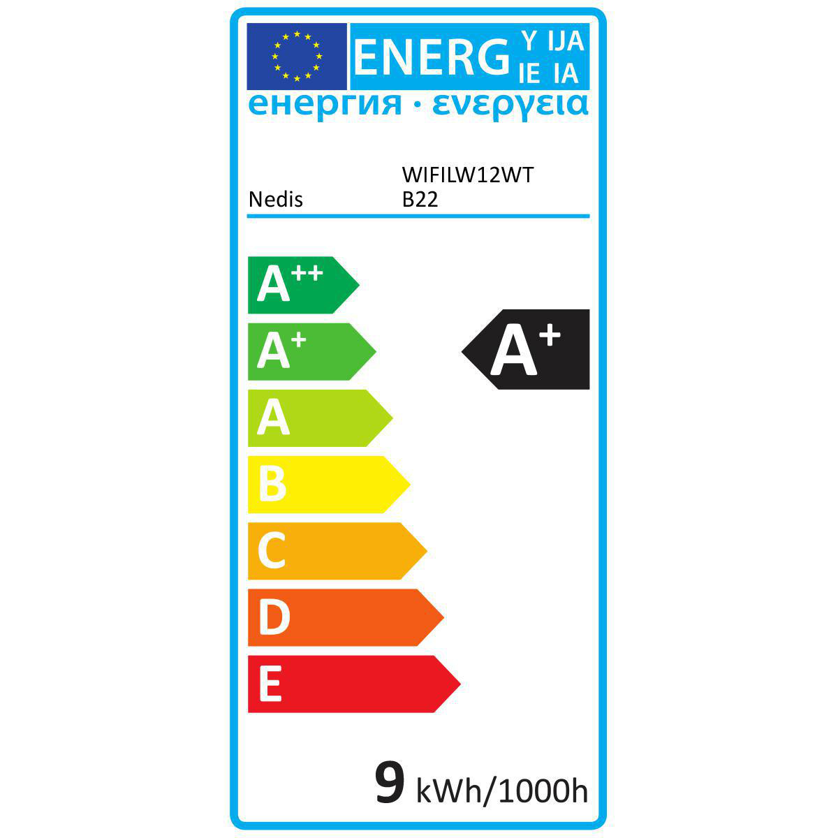 SmartLife LED Bulb | Wi-Fi | B22 | 800 lm | 9 W | / Warm Wit | 2700 K | Energieklasse: A+ | Android™ & iOS | A60 - Afbeelding 4