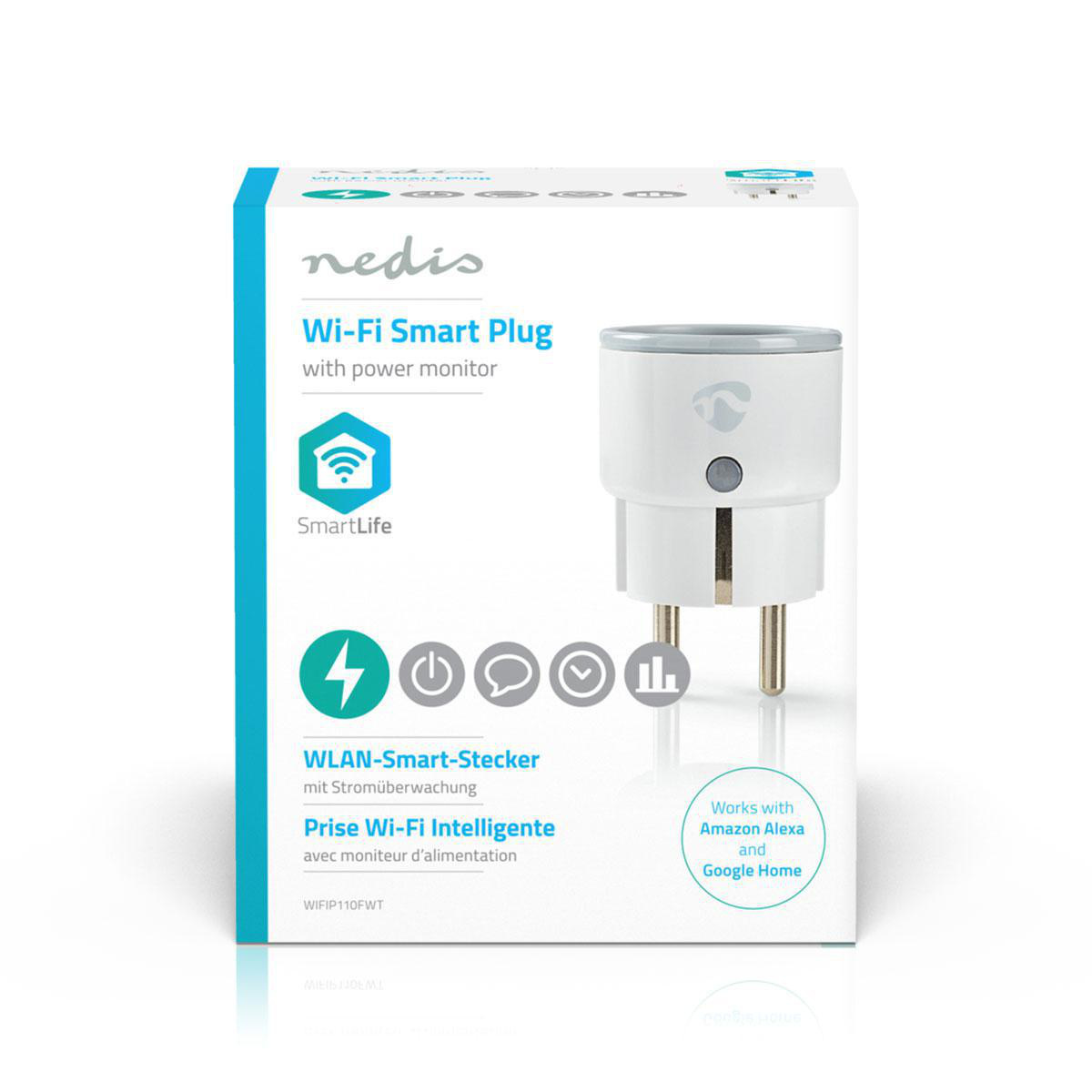 SmartLife Slimme Stekker | Wi-Fi | IP21 | Energiemeter | 2500 W | Randaarde stekker / Type F (CEE 7/7) | -10 - 40 °C | Android™ / IOS | Wit | 1 Stuks - Afbeelding 7