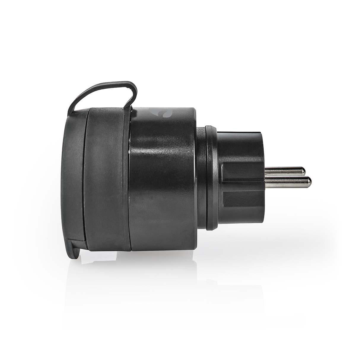 Nedis SmartLife Wi-Fi smart plug voor buiten (IP44) en schakelaar - 1 contact - max. 16A / zwart - Afbeelding 5
