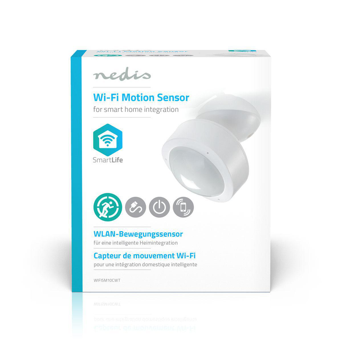 SmartLife Bewegingssensor | Wi-Fi | Batterij Gevoed / Netvoeding | Detectiehoek: 120 ° | Detectiebereik: 10.0 m | Wit - Afbeelding 5