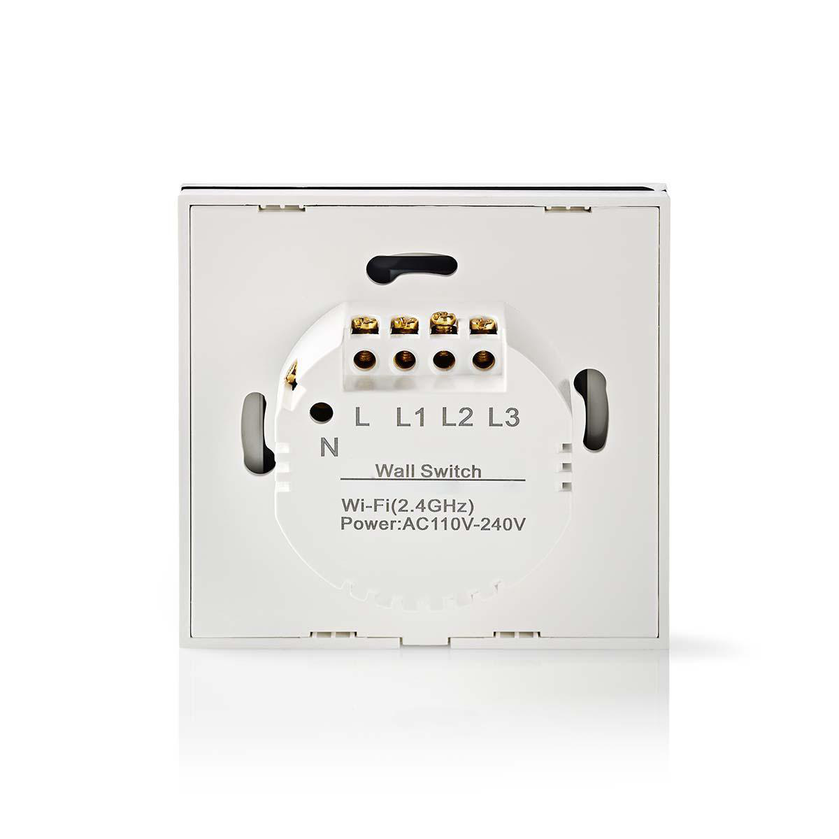 SmartLife Wandschakelaar | Wi-Fi | Gordijn / Sluiter / Zonnescherm | Muurmontage | 300 W | Android™ / IOS | Glas | Wit - Afbeelding 2