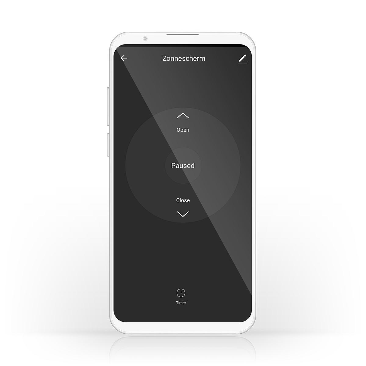 SmartLife Wandschakelaar | Wi-Fi | Gordijn / Sluiter / Zonnescherm | Muurmontage | 300 W | Android™ / IOS | Glas | Wit - Afbeelding 3