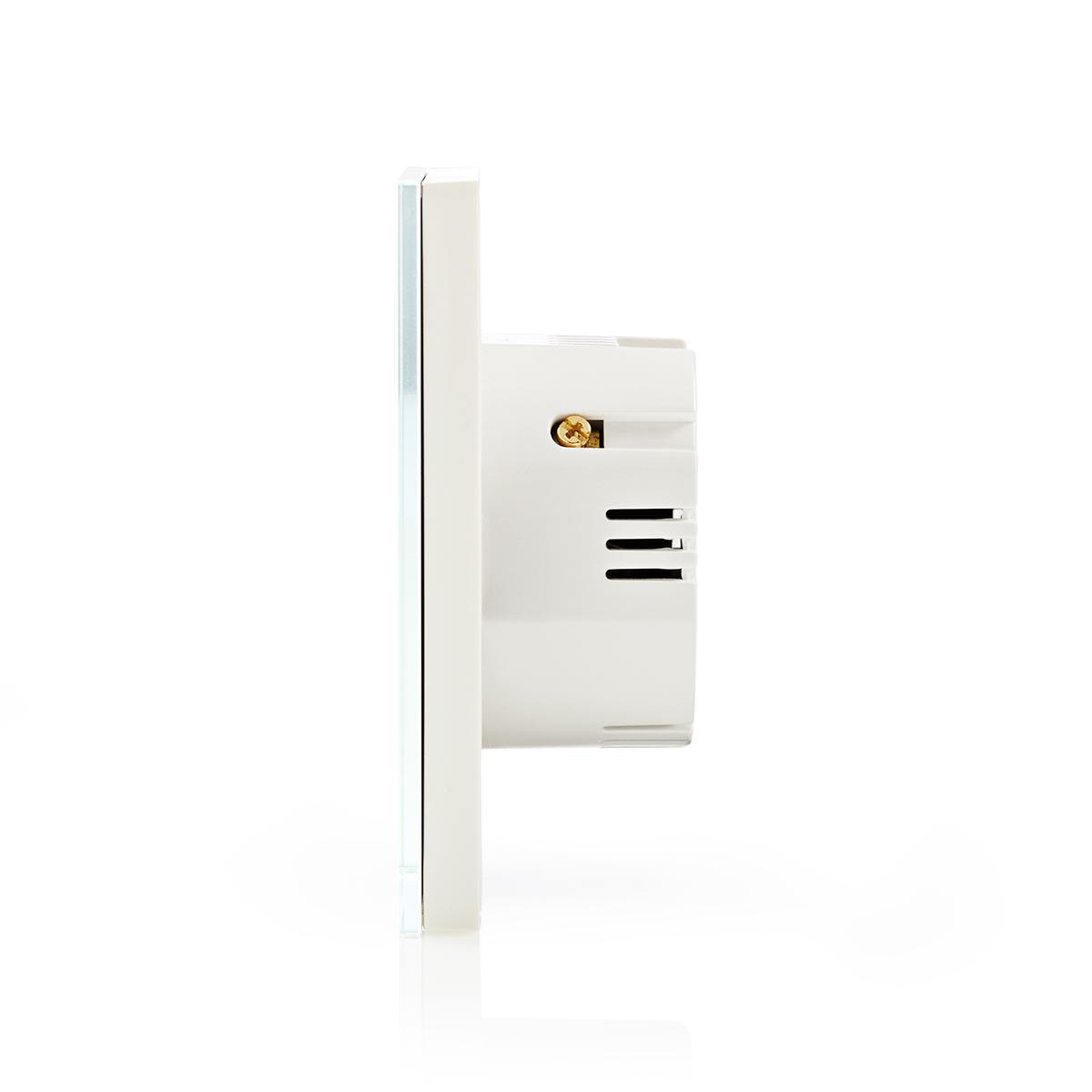 SmartLife Wandschakelaar | Wi-Fi | Enkel | Muurmontage | 1000 W | Android™ / IOS | Glas | Wit - Afbeelding 2
