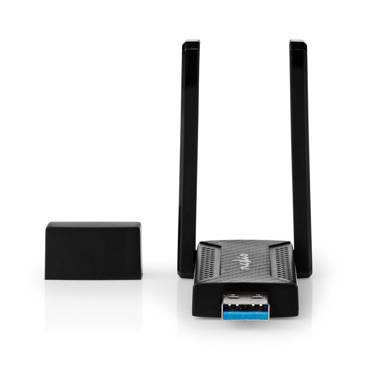 Nedis USB-A - WLAN / Wi-Fi dongle met 2 externe antennes - Dual Band AC1200 / 1200 Mbps - Afbeelding 2