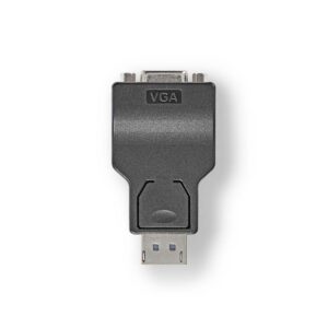 DisplayPort-Adapter | DisplayPort Male | VGA Female 15p | 1080p | Vernikkeld | Recht | Rond | ABS | ABS | Zwart | Doos