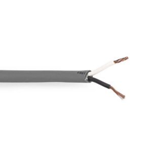 Speaker-Kabel | 2 x 1.50 mm² | Koper | 100 m | Rond | PVC | Donkergrijs | Rol