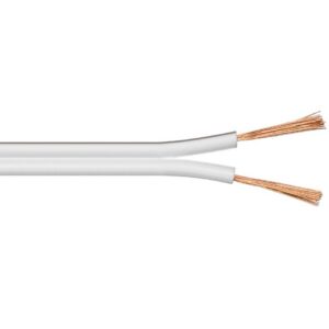 Speaker-Kabel | 2x 2.50 mm² | Koper | 100.0 m | Rond | PVC | Wit | Rol