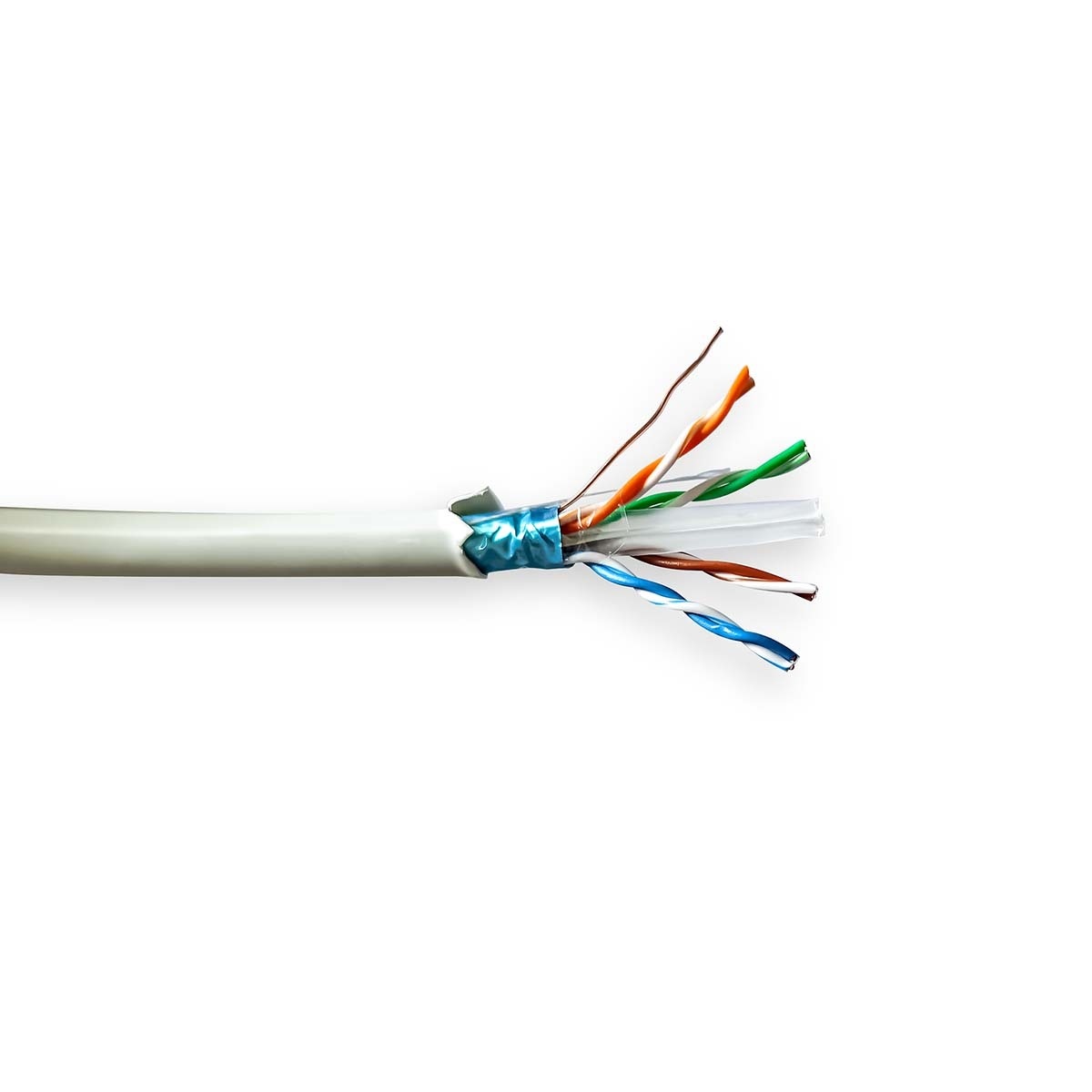 Nedis FTP CAT6 netwerkkabel | flexibele aders | AWG26 | LSZH | grijs | 100 meter