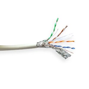 Nedis SF/UTP CAT6a netwerkkabel | vaste aders | AWG24 | LSZH | grijs | 305 meter