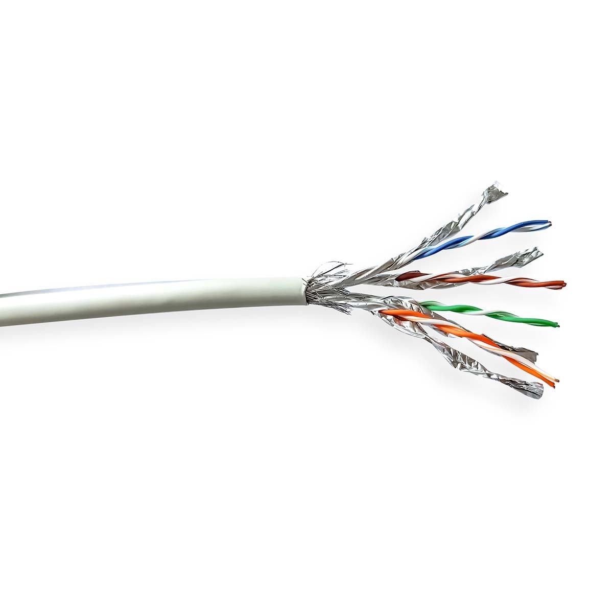 Nedis SFTP CAT7 netwerkkabel | vaste aders | AWG24 | LSZH | grijs | 100 meter