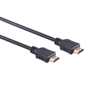High Speed ​​HDMI™-Kabel met Ethernet | HDMI™ Connector | HDMI™ Connector | 4K@30Hz | ARC | 10.2 Gbps | 25.0 m | Rond | PVC | Zwart | Label