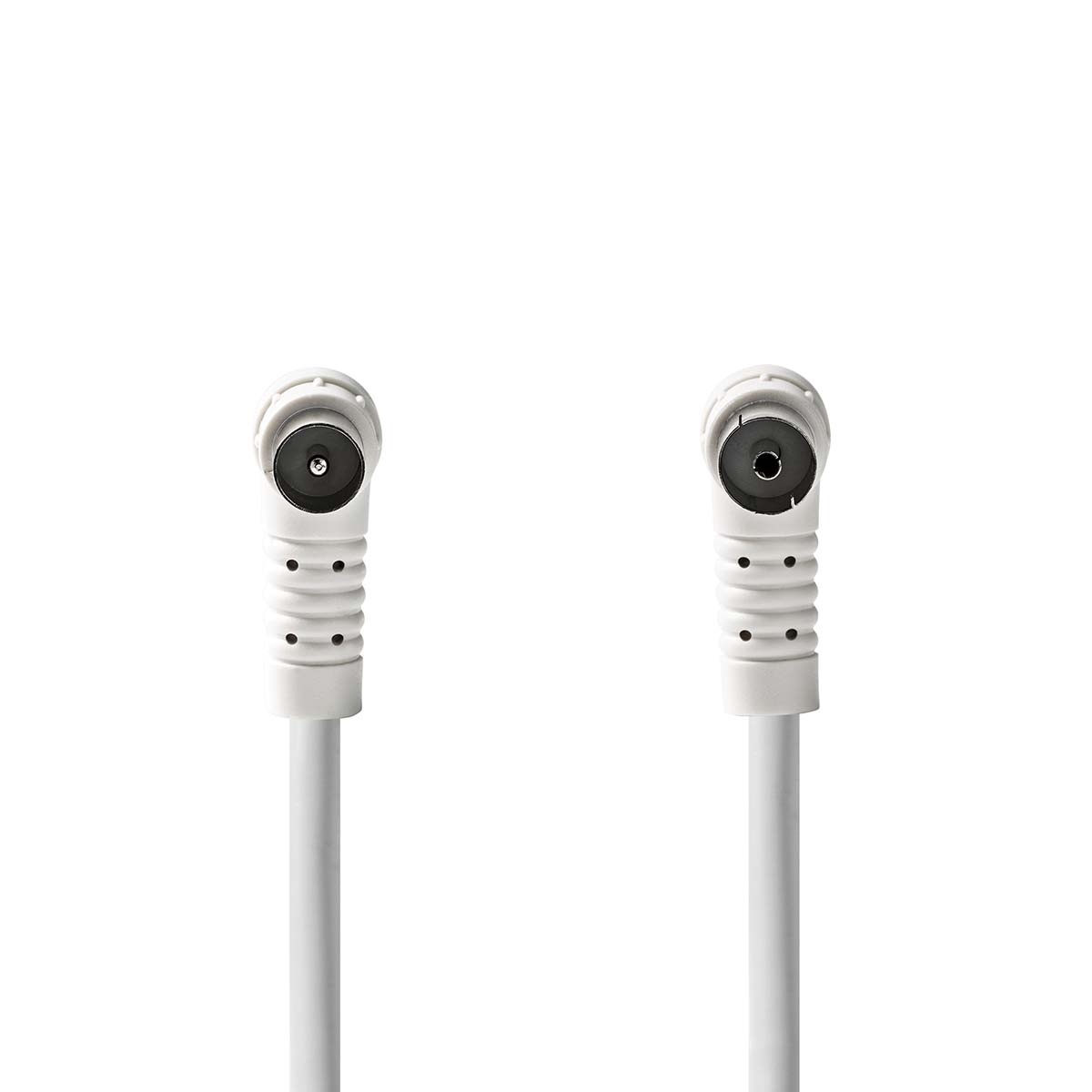 Nedis IEC (m) - IEC (v) coaxkabel | ferriet kernen | haaks | wit | 10 meter