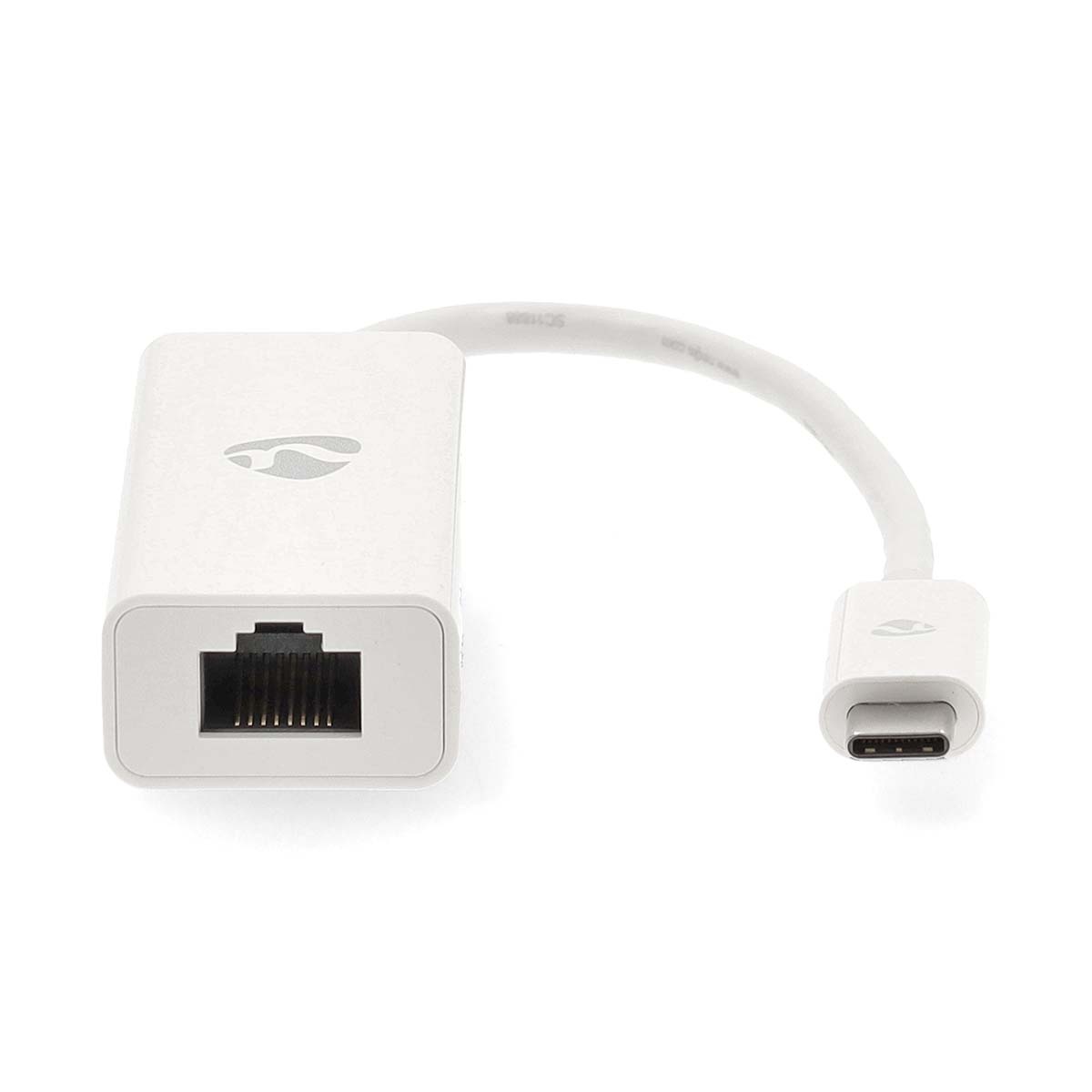 Nedis USB-C naar RJ45 LAN adapter | USB3.0 | CAT6 | wit | 0,20 meter