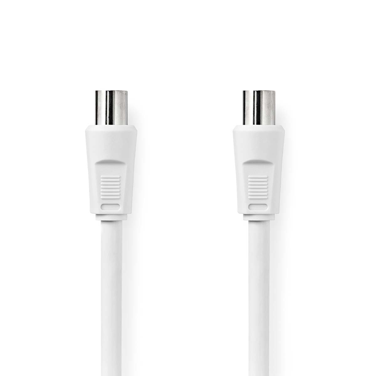 Nedis IEC (m) - IEC (v) coaxkabel | recht | wit | 10 meter