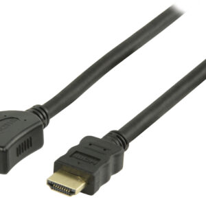 High Speed ​​HDMI™-Kabel met Ethernet | HDMI™ Connector | HDMI™ Output | 4K@30Hz | 10.2 Gbps | 5.00 m | Rond | PVC | Zwart | Label