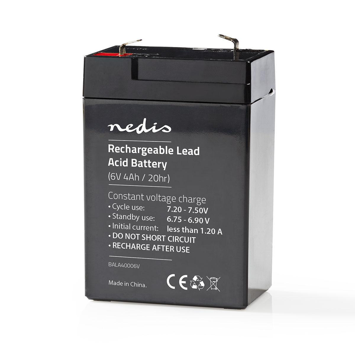Nedis oplaadbare loodaccu | 6V | 4000 mAh