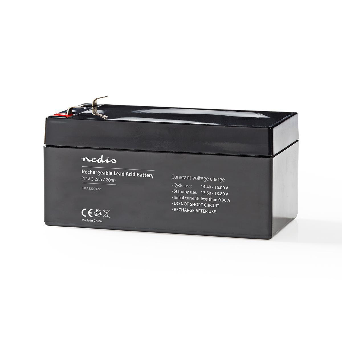 Nedis oplaadbare loodaccu | 12V | 3200 mAh