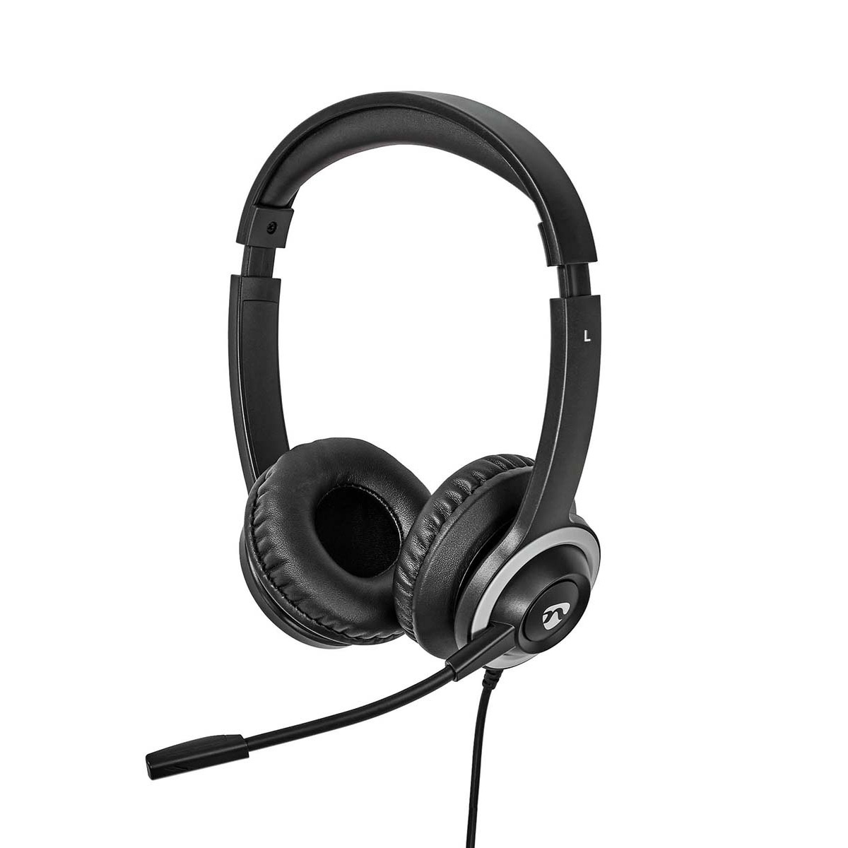 Nedis comfortabele stereo on-ear PC-headset | USB-C/USB-A | 1,8 meter