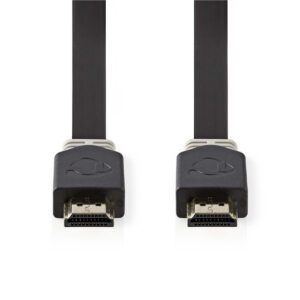 Nedis platte HDMI kabel - versie 1.4 (4K 30Hz) / zwart - 2 meter
