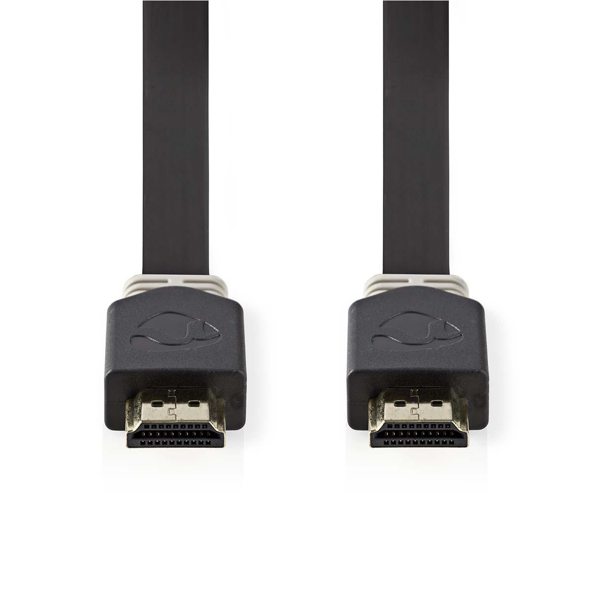 Nedis platte HDMI kabel - versie 1.4 (4K 30Hz) / zwart - 2 meter