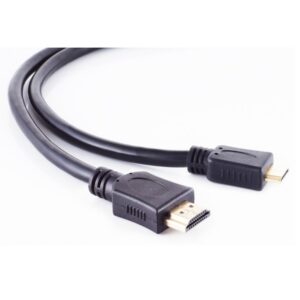 High Speed ​​HDMI™-Kabel met Ethernet | HDMI™ Connector | HDMI™ Mini-Connector | 4K@30Hz | 10.2 Gbps | 1.50 m | Rond | PVC | Zwart | Label