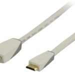 Bandridge Mini HDMI - HDMI kabel - versie 1.4 (4K 30Hz) / wit - 2 meter