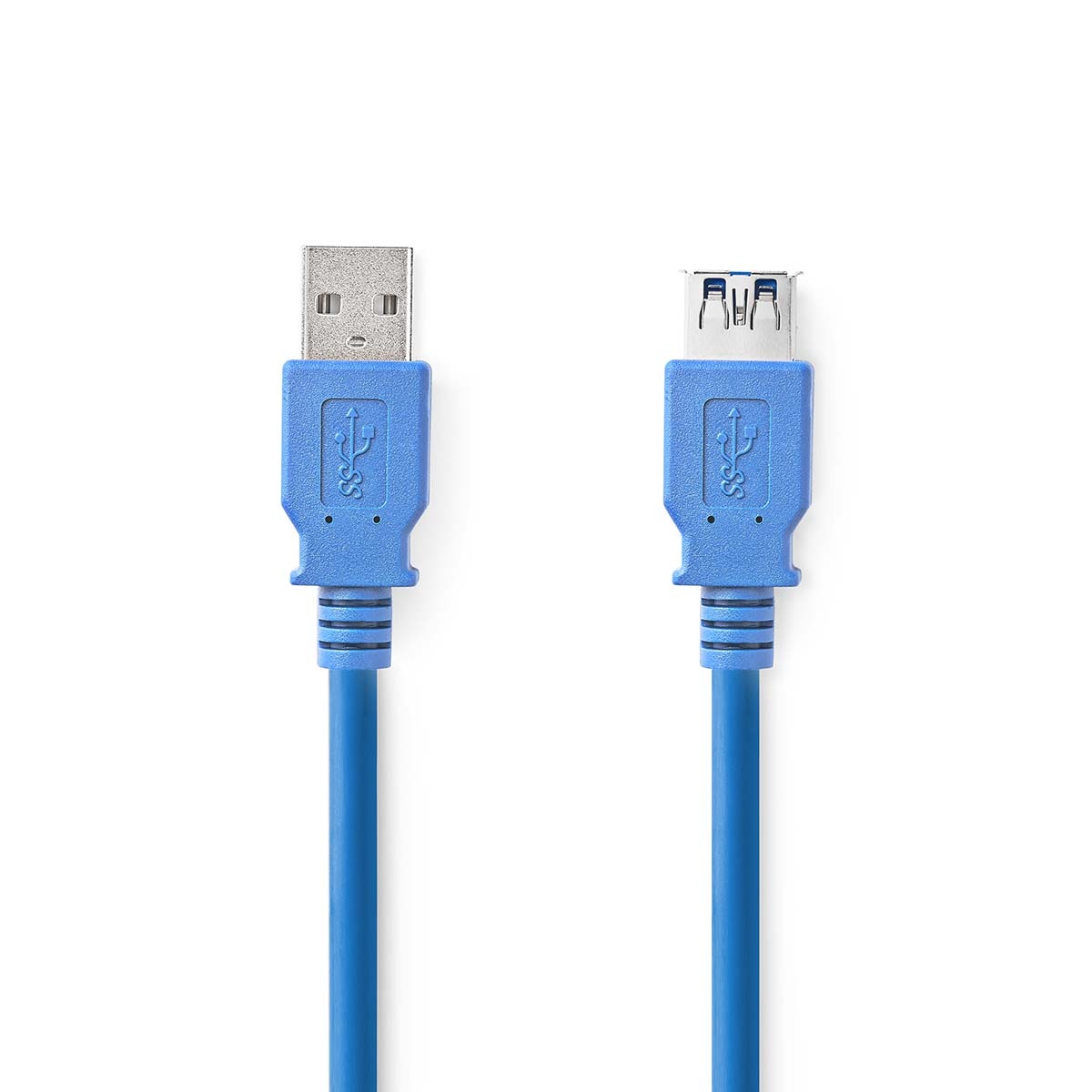 Nedis USB-A verlengkabel | USB3.0 5 Gbps | tot 2A | blauw | 2 meter
