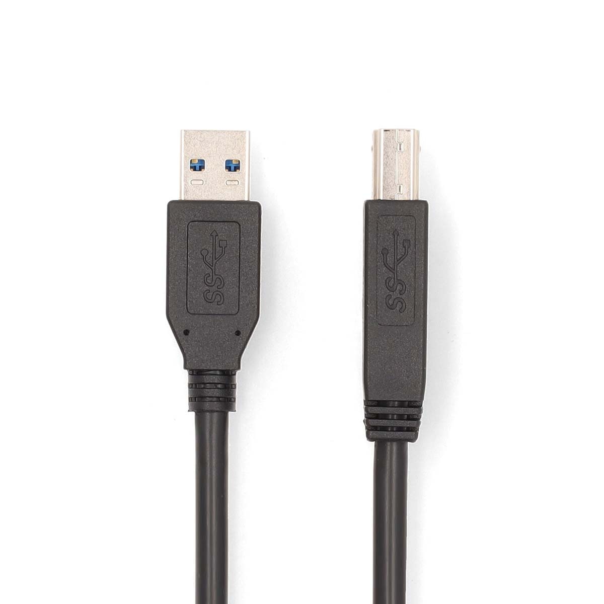 Nedis USB-A - USB-B kabel | USB3.0 5 Gbps | tot 2A | zwart | 2 meter
