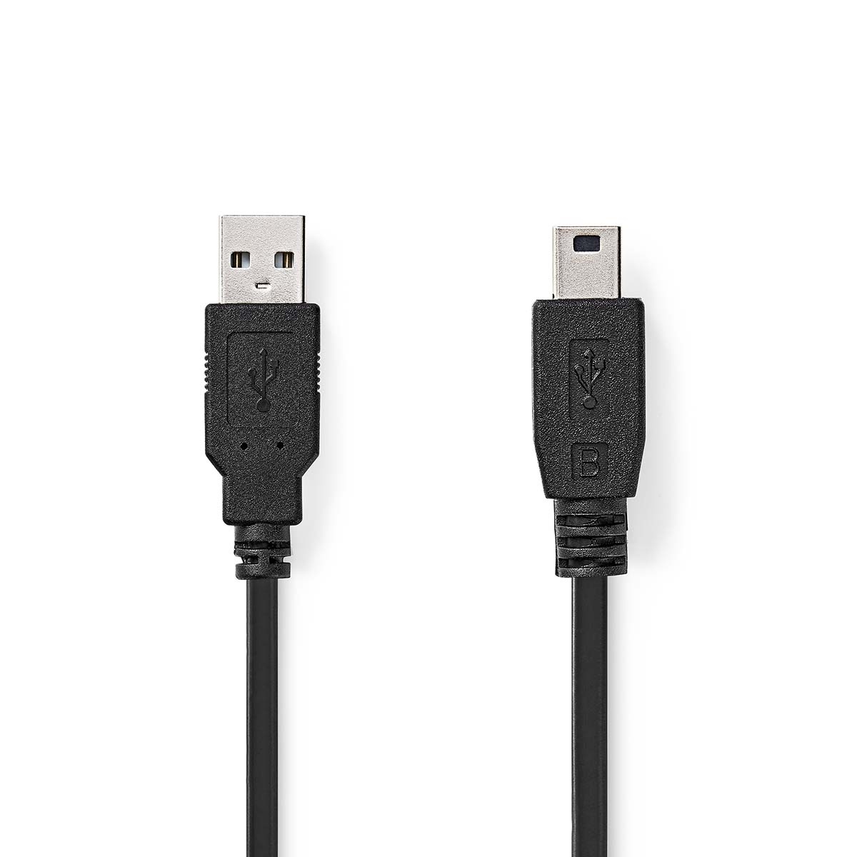 Nedis Mini USB - USB-A kabel | USB2.0 | tot 2A | zwart | 1 meter