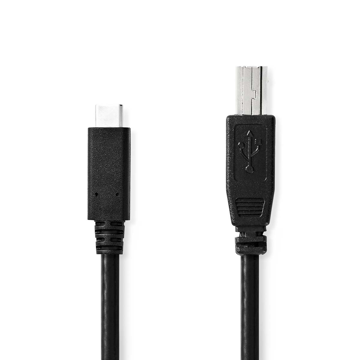 Nedis USB-C - USB-B kabel | USB2.0 | tot 2A | zwart | 2 meter