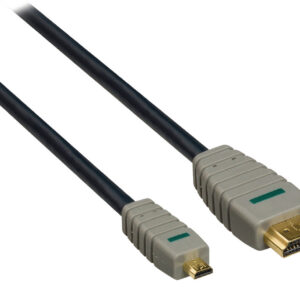 High Speed HDMI kabel met Ethernet HDMI-Connector - HDMI Micro-Connector Male 2.00 m Blauw