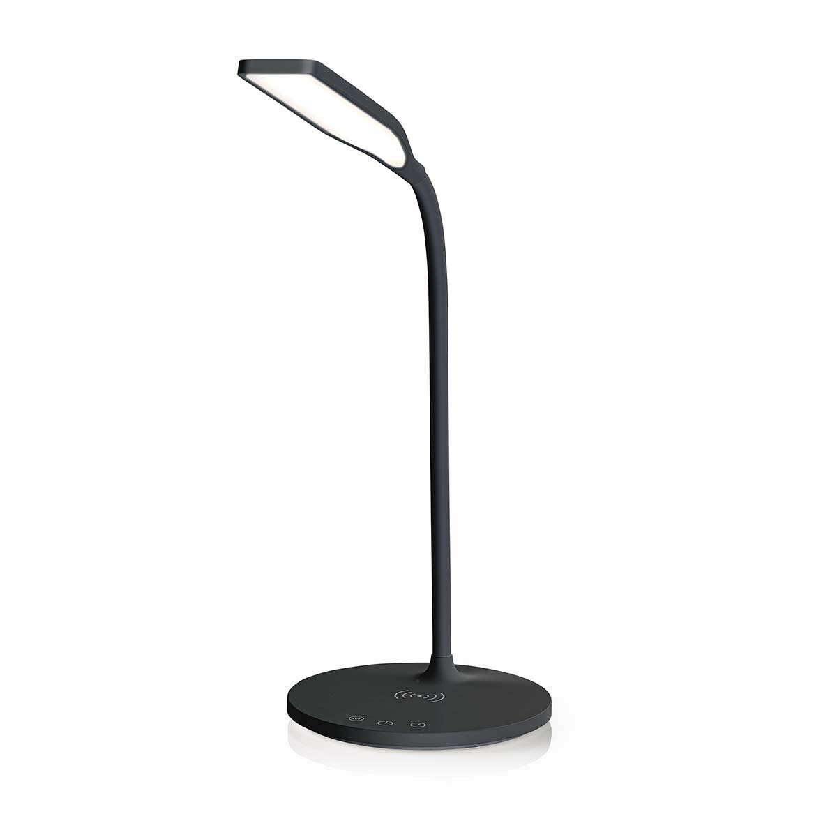 Nedis bureaulamp met draadloze Qi lader | 15W | zwart