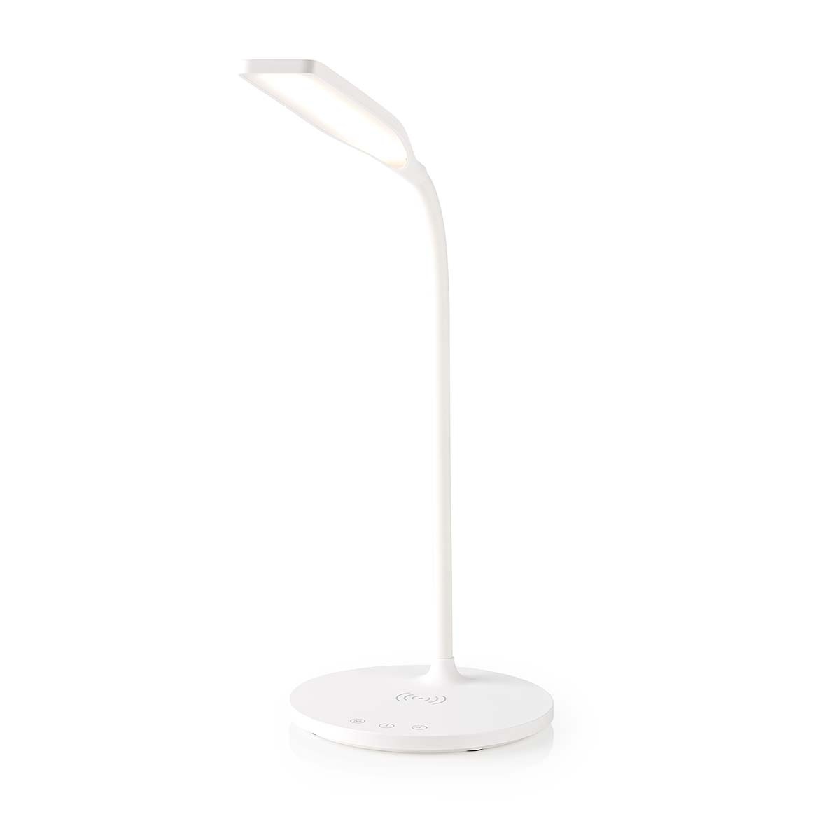Nedis bureaulamp met draadloze Qi lader | 15W | wit
