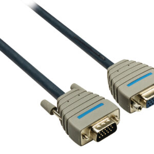 VGA Verlengkabel VGA Male - VGA Female 15-Pins 2.00 m Blauw