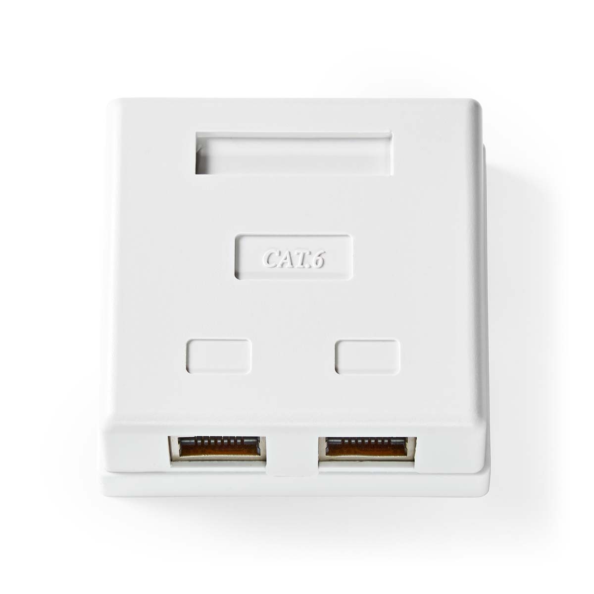 Nedis netwerk uitvoerdoos/montagedoos | CAT6 | STP | 2x RJ45 | wit