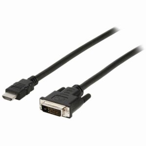 HDMI™ Kabel | HDMI™ Connector | DVI-D 24+1-Pins Male | 1080p | Vernikkeld | 3.00 m | Recht | PVC | Zwart | Label