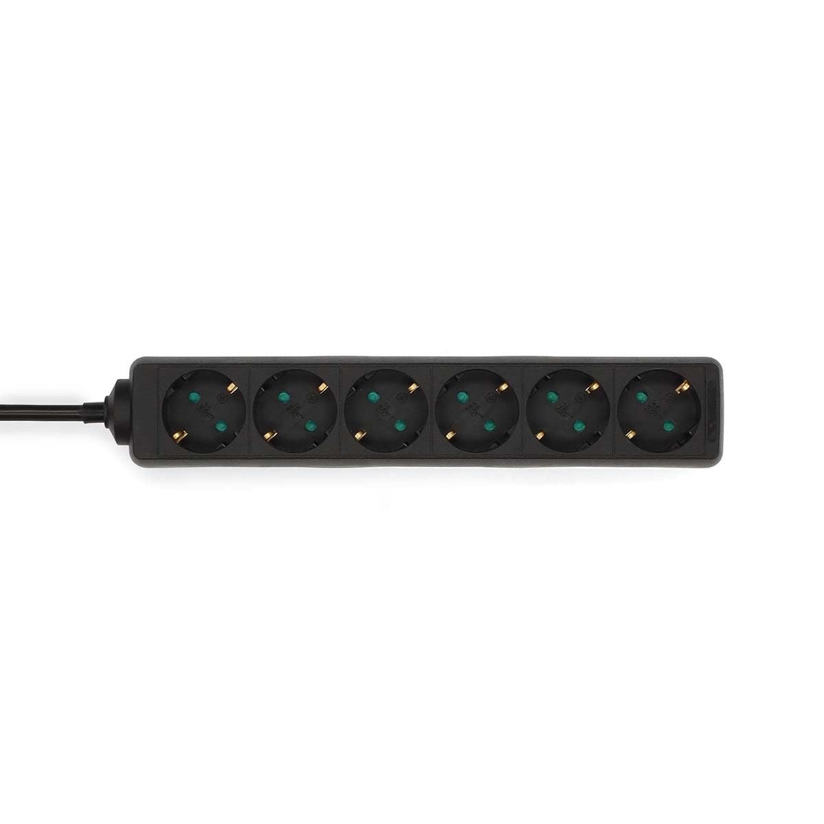 Nedis stekkerdoos | 6-voudig | zwart | 1,5 meter