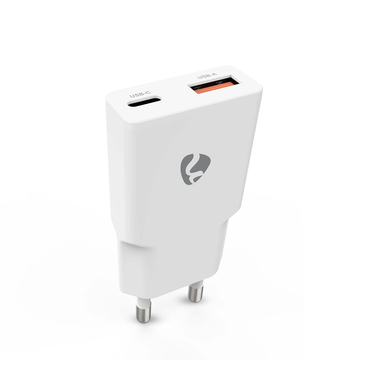 Nedis USB lader | USB-C PD en USB-A QC | GaN | 30W | wit