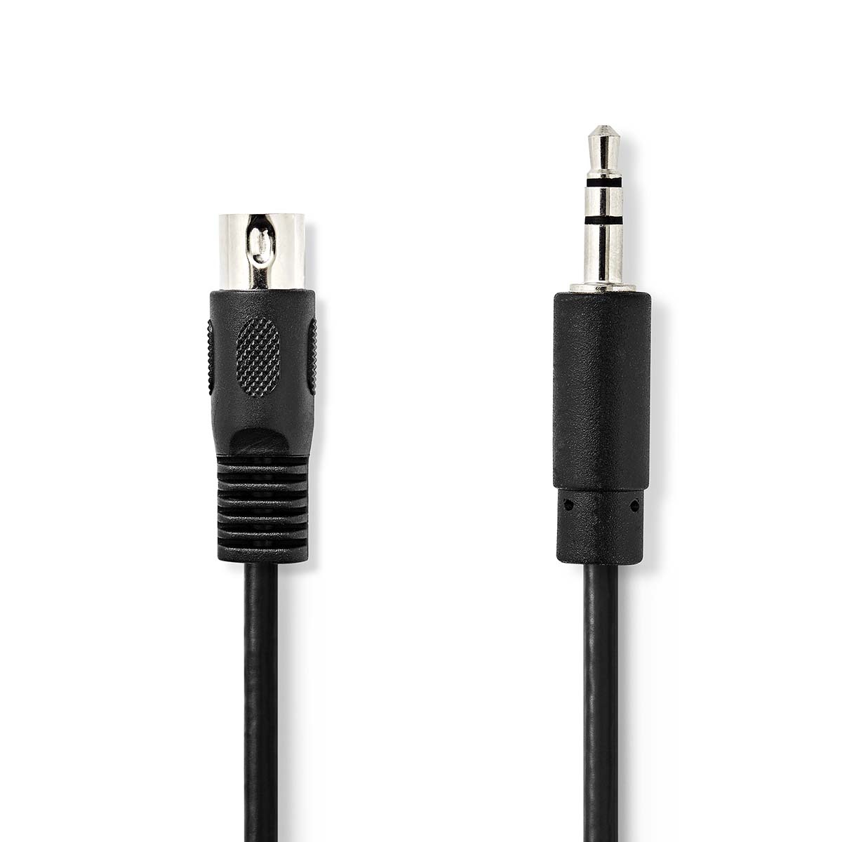 DIN 5-pins - 3,5mm Jack kabel | zwart | 1 meter