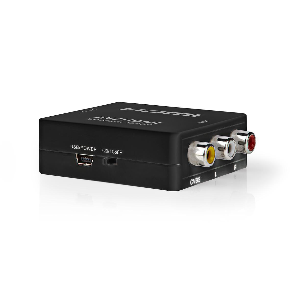 Nedis Tulp Composiet AV naar HDMI converter / zwart