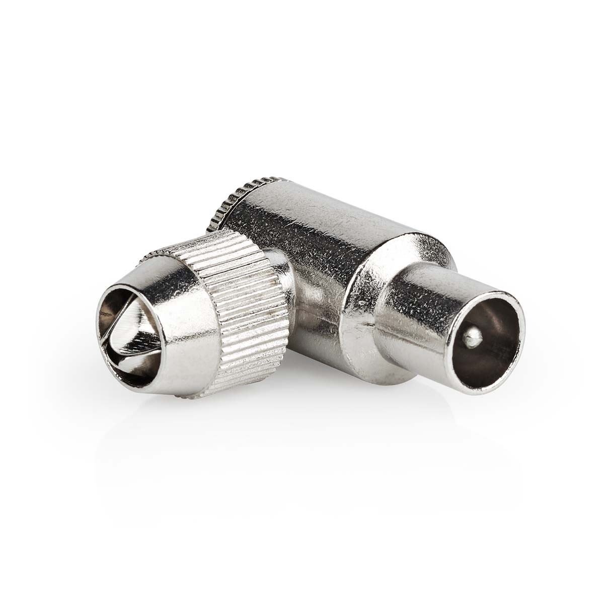Nedis Coax IEC (m) schroef connectoren set | haaks | metaal
